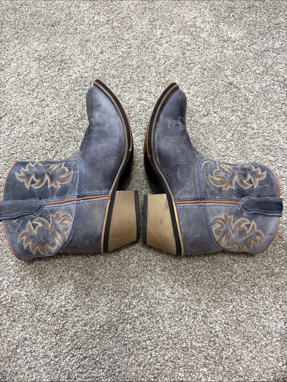 Laredo Womens Sapphrye Ankle Western Bootie Boots - Picture 4 of 6